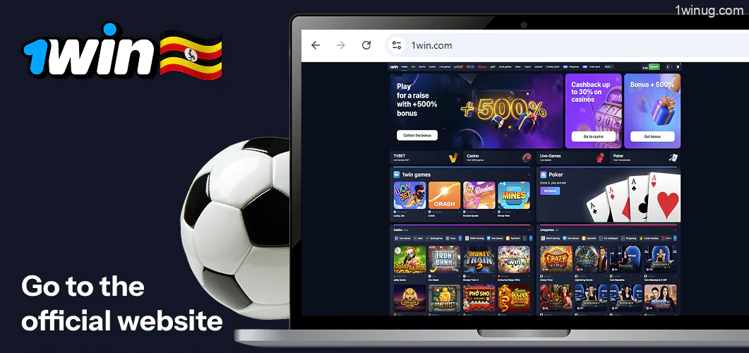 Launch 1win website