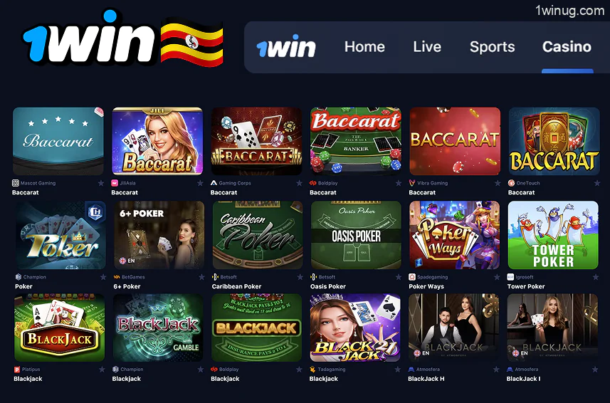 1win Table Games